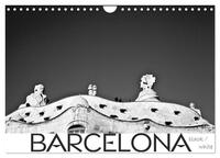 Vorderes Coverbild BARCELONA [black/white] (Wandkalender 2026 DIN A4 quer), CALVENDO Monatskalender