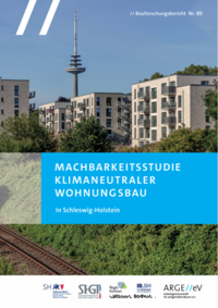 Vorderes Coverbild Machbarkeitsstudie Klimaneutraler Wohnungsbau