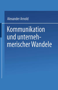 Vorderes Coverbild Kommunikation und unternehmerischer Wandel