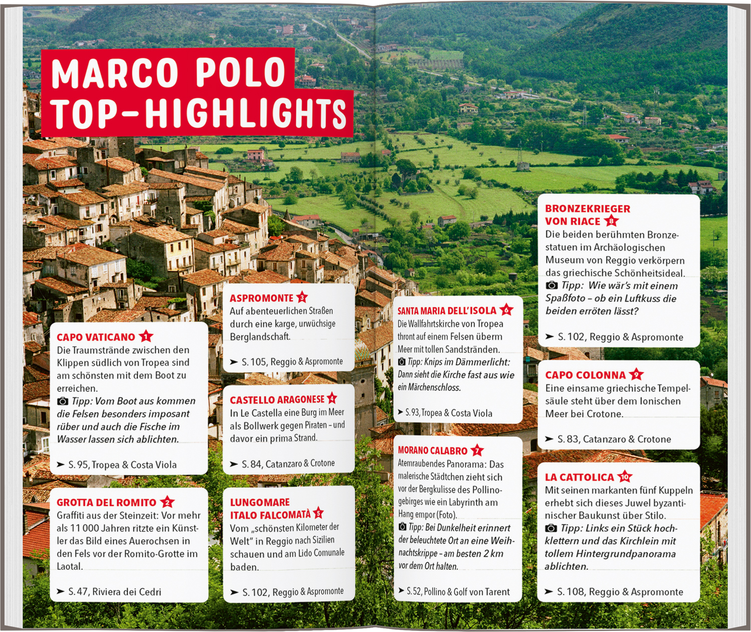 Beispielinhalt (Bild) MARCO POLO Reiseführer Kalabrien
