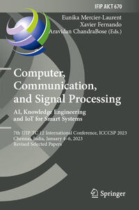Vorderes Coverbild Computer, Communication, and Signal Processing. AI, Knowledge Engineering and IoT for Smart Systems