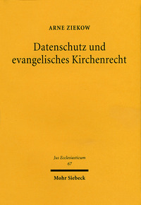 Vorderes Coverbild Datenschutz und evangelisches Kirchenrecht