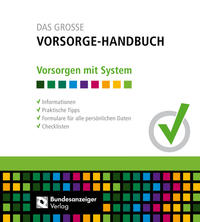 Vorderes Coverbild DAS GROSSE VORSORGE-HANDBUCH