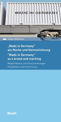 Vorderes Coverbild Made in Germany - als Marke und Kennzeichnung - Buch mit E-Book