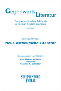 Vorderes Coverbild Gegenwartsliteratur. Ein Germanistisches Jahrbuch /A German Studies Yearbook / 8/2009