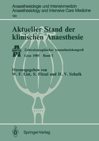 Vorderes Coverbild Aktueller Stand der klinischen Anaesthesie