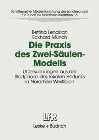 Vorderes Coverbild Die Praxis des Zwei-Säulen-Modells