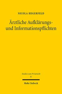 Vorderes Coverbild Ärztliche Aufklärungs- und Informationspflichten