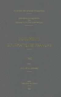 Vorderes Coverbild Documents diplomatiques français