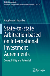 Vorderes Coverbild State-to-state Arbitration based on International Investment Agreements