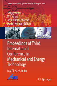 Vorderes Coverbild Proceedings of Third International Conference in Mechanical and Energy Technology