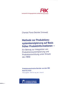 Vorderes Coverbild Methode zur Produktionssystemkonzipierung auf Basis früher Produktinformationen
