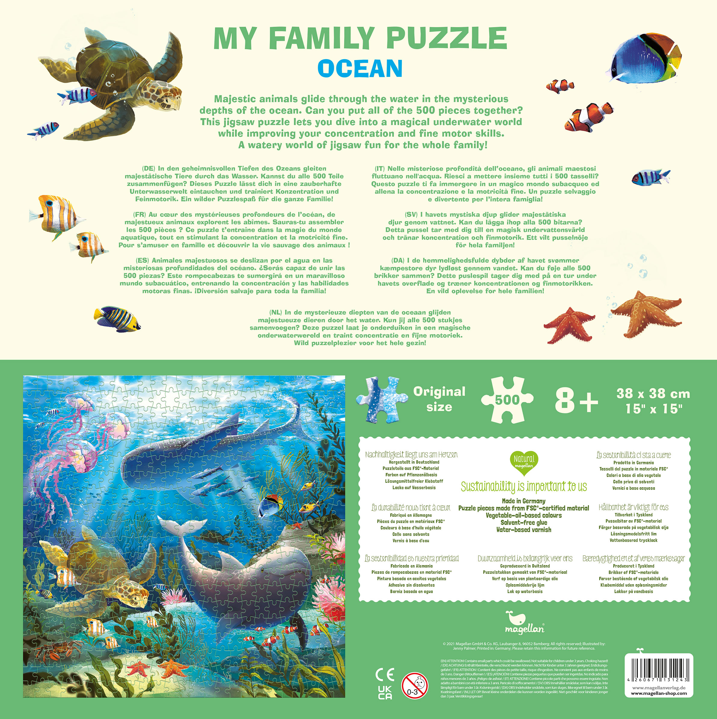Rückseitencover My Family Puzzle - Ocean