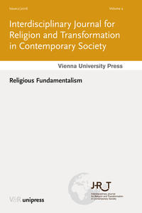 Vorderes Coverbild Religious Fundamentalism (J-RaT Jg. 2 Heft 2)