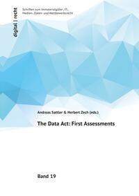 Vorderes Coverbild digital | recht Schriften zum Immaterialgüter-, IT-, Medien-, Daten- und Wettbewerbsrecht / The Data Act: First Assessments
