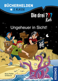 Vorderes Coverbild Die drei ??? Kids, Bücherhelden 2. Klasse, Ungeheuer in Sicht!