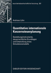 Vorderes Coverbild Quantitative internationale Konzernsteuerplanung
