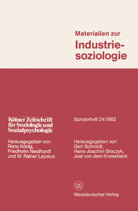 Vorderes Coverbild Materialien zur Industriesoziologie