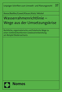Vorderes Coverbild Wasserrahmenrichtlinie - Wege aus der Umsetzungskrise