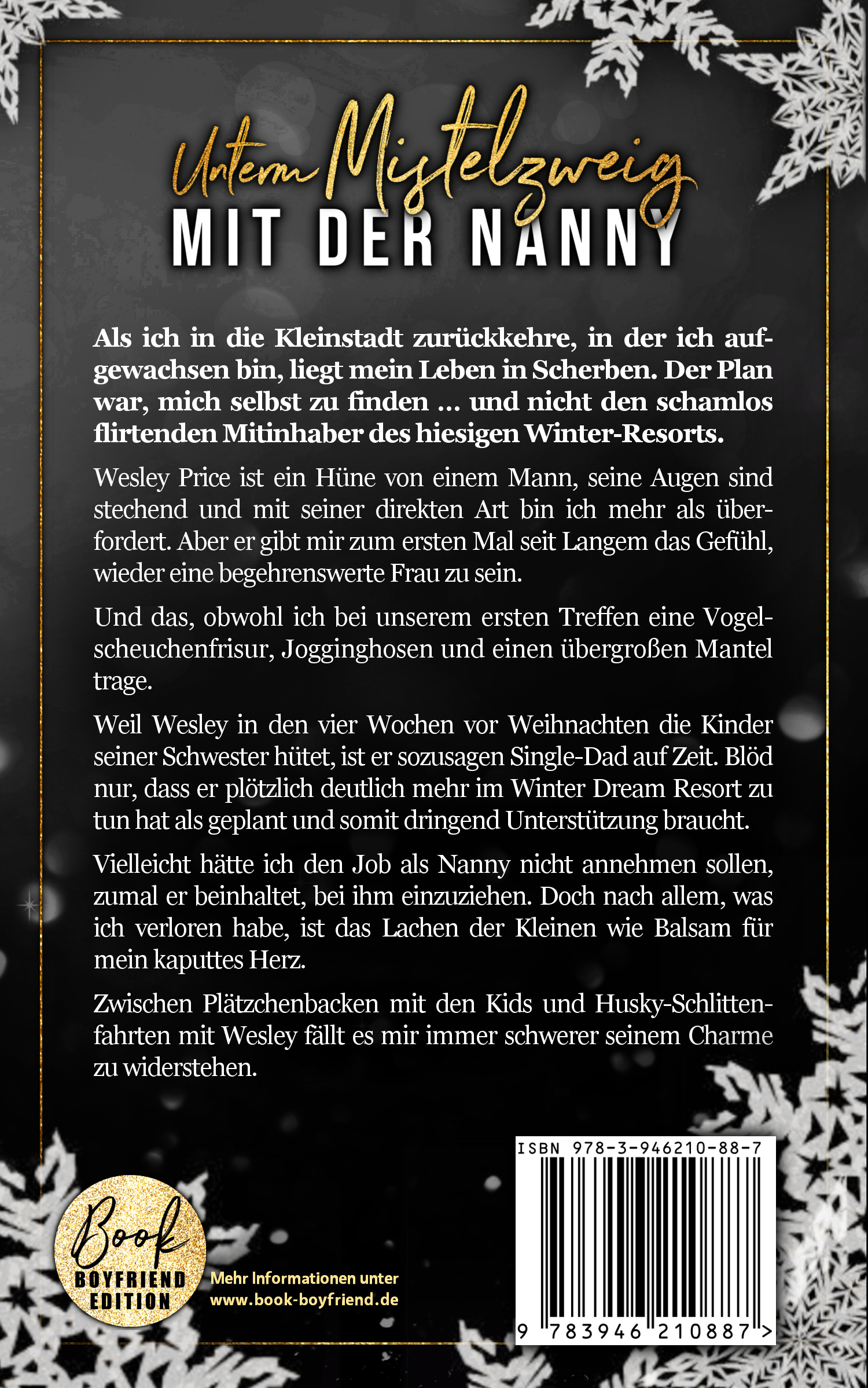 Rückseitencover Unterm Mistelzweig mit der Nanny