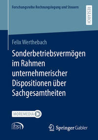 Vorderes Coverbild Sonderbetriebsvermögen im Rahmen unternehmerischer Dispositionen über Sachgesamtheiten
