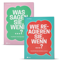 Vorderes Coverbild Paket: «Wie reagieren Sie, wenn ...?» & «Was sagen Sie, wenn ...?»