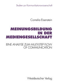 Vorderes Coverbild Meinungsbildung in der Mediengesellschaft