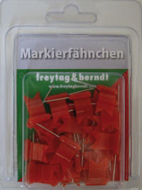 Vorderes Coverbild Markierfähnchen wehend, Rot