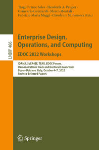 Vorderes Coverbild Enterprise Design, Operations, and Computing. EDOC 2022 Workshops