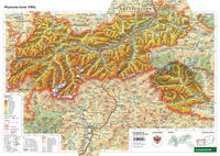 Vorderes Coverbild Schreibtischunterlage DUO, Schulhandkarte Tirol 1:400.000