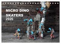 Vorderes Coverbild Micro Dino Skaters 2026 (Tischkalender 2026 DIN A5 quer), CALVENDO Monatskalender