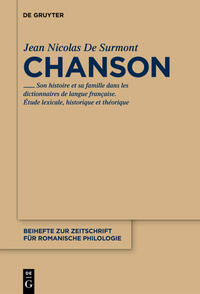 Vorderes Coverbild Chanson