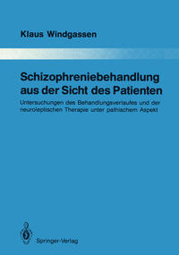 Vorderes Coverbild Schizophreniebehandlung aus der Sicht des Patienten