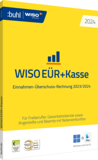 Vorderes Coverbild WISO EÜR+Kasse 2024