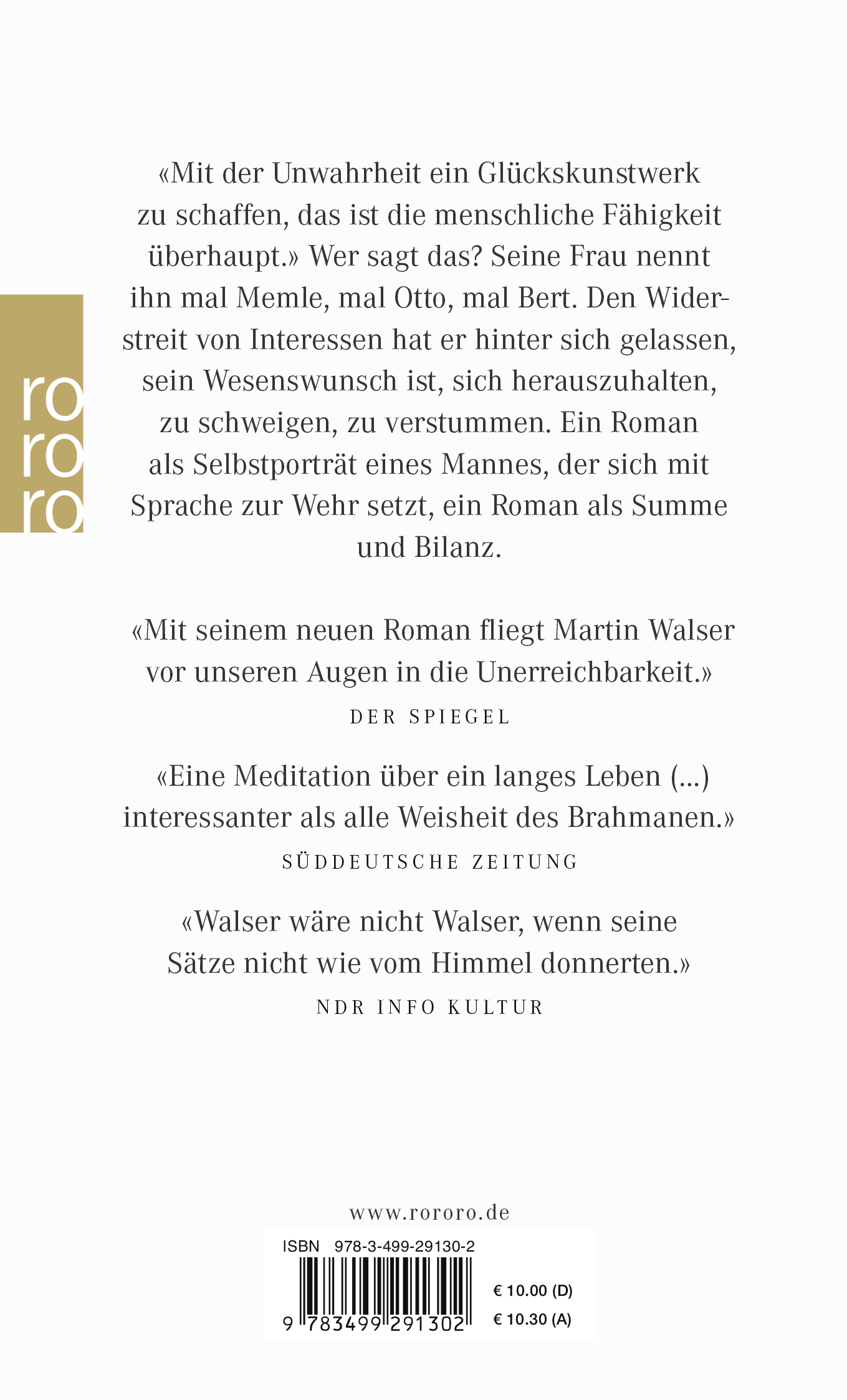 Rückseitencover Statt etwas oder Der letzte Rank