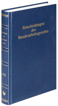 Vorderes Coverbild Entscheidungen des Bundesarbeitsgerichts (BAGE 178)