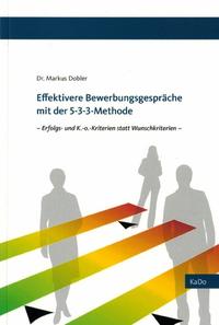 Vorderes Coverbild Effektivere Bewerbungsgespräche mit der 5-3-3 Methode