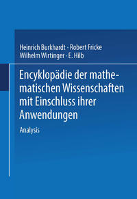 Vorderes Coverbild Encyklopädie der Mathematischen Wissenschaften mit Einschluss ihrer Anwendungen