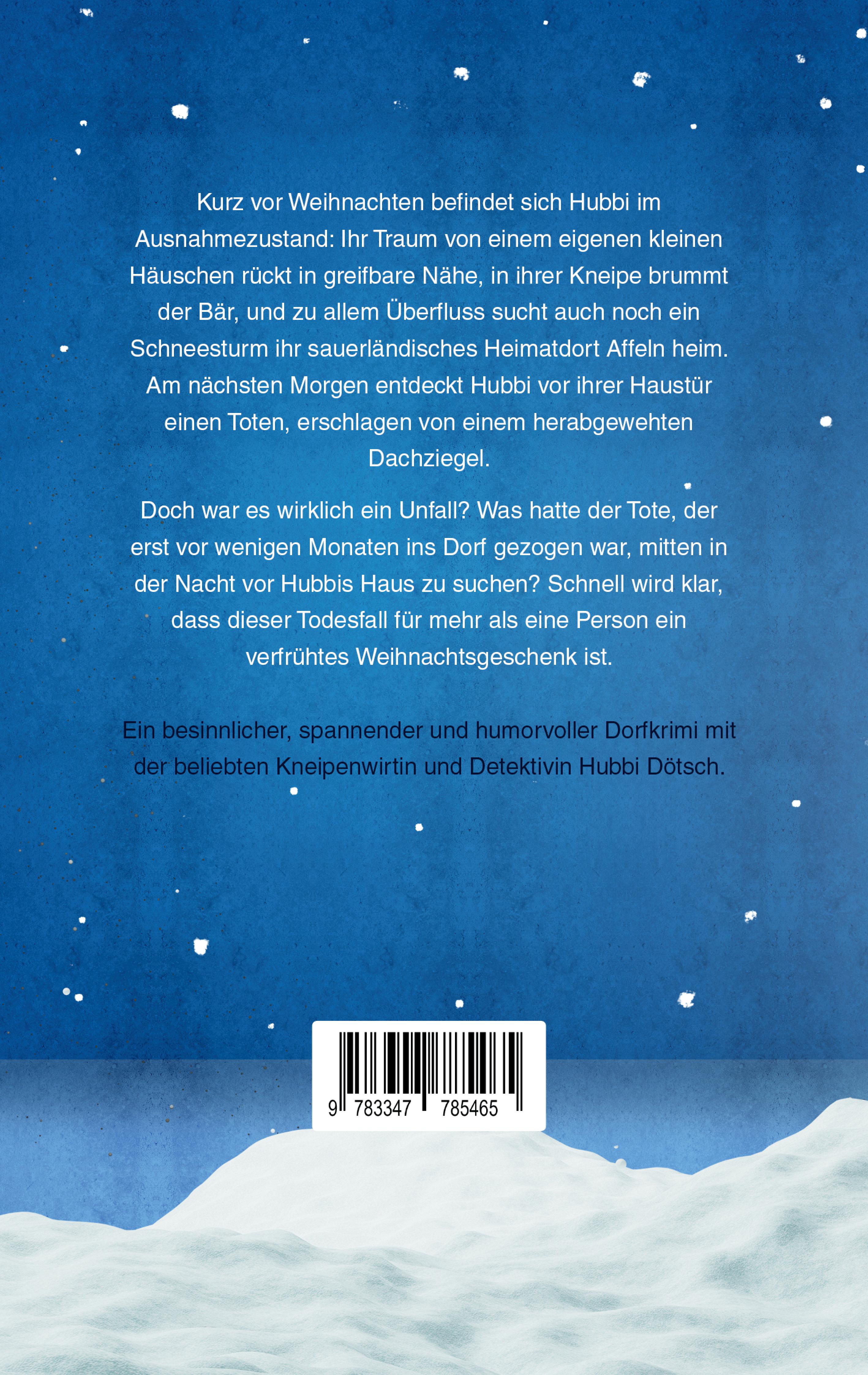 Rückseitencover Schneegestöber - Hubbis fünfzehnter Fall