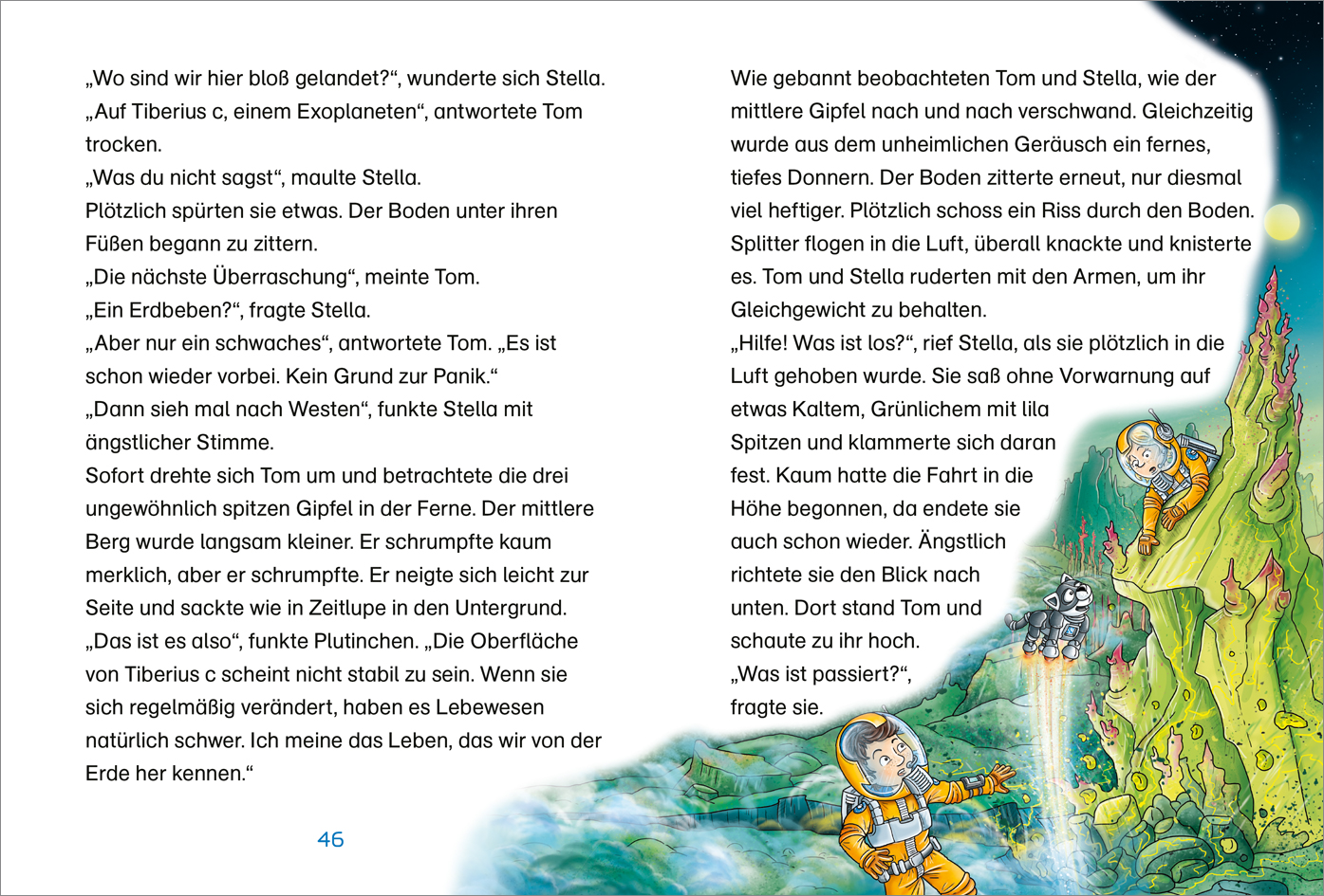 Beispielinhalt (Bild) Der kleine Major Tom. Band 20. Der unbekannte Planet