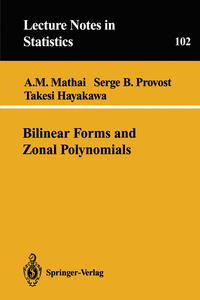 Vorderes Coverbild Bilinear Forms and Zonal Polynomials