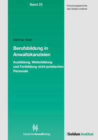Vorderes Coverbild Berufsbildung in Anwaltskanzleien