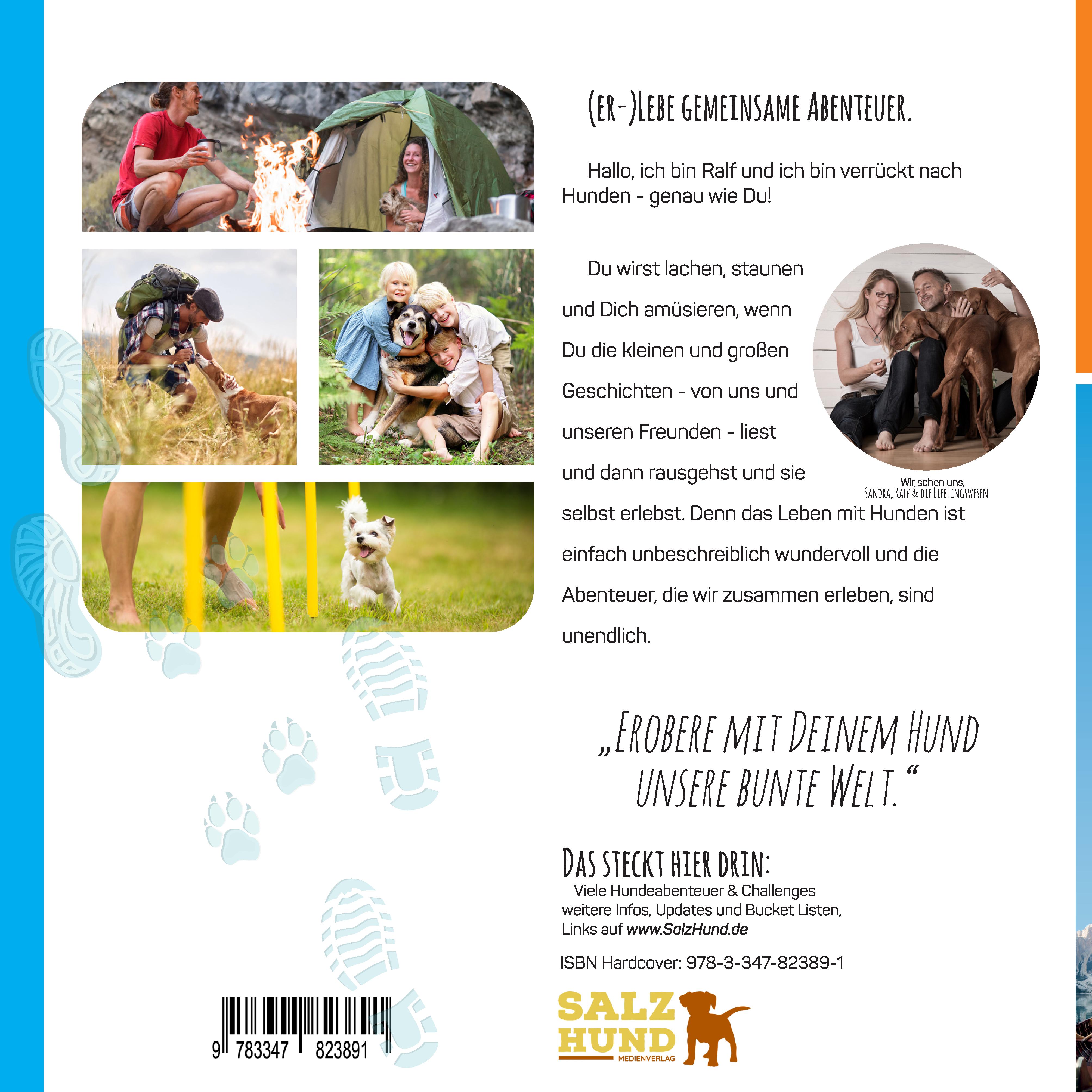 Rückseitencover Deine Hunde Bucket List - 50 DogAdventures & Challenges