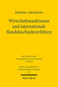 Vorderes Coverbild Wirtschaftssanktionen und internationale Handelsschiedsverfahren
