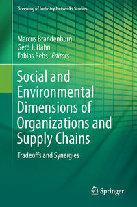 Vorderes Coverbild Social and Environmental Dimensions of Organizations and Supply Chains
