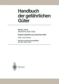 Vorderes Coverbild Handbuch der gefährlichen Güter