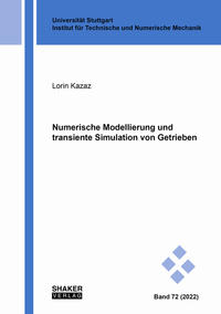 Vorderes Coverbild Numerische Modellierung und transiente Simulation von Getrieben