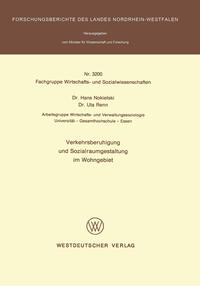 Vorderes Coverbild Verkehrsberuhigung und Sozialraumgestaltung im Wohngebiet