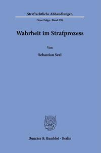 Vorderes Coverbild Wahrheit im Strafprozess.