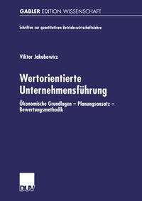 Vorderes Coverbild Wertorientierte Unternehmensführung